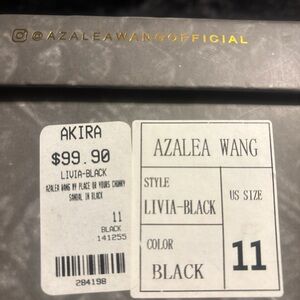 Azalea Wang Black Platform Sandals